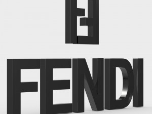 fendi logo 3Dモデル