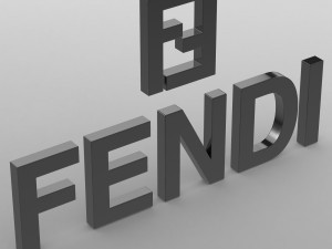 fendi logo 3Dモデル