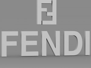 fendi logo 3Dモデル