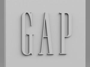 gap logo 3D Model