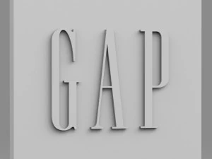 gap logo 3D Model