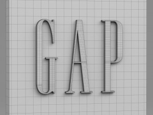 gap logo 3D Model