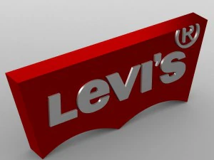 levis logo 3D Model