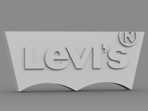 levis logo Model 3D