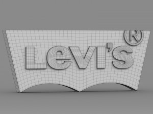 levis logo Model 3D