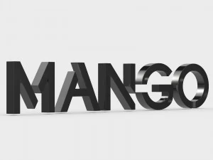 mango logo 3D Model