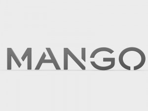 mango logo Modelo 3D