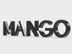 mango logo Modelo 3D