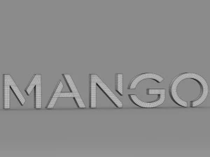 mango logo 3D Model