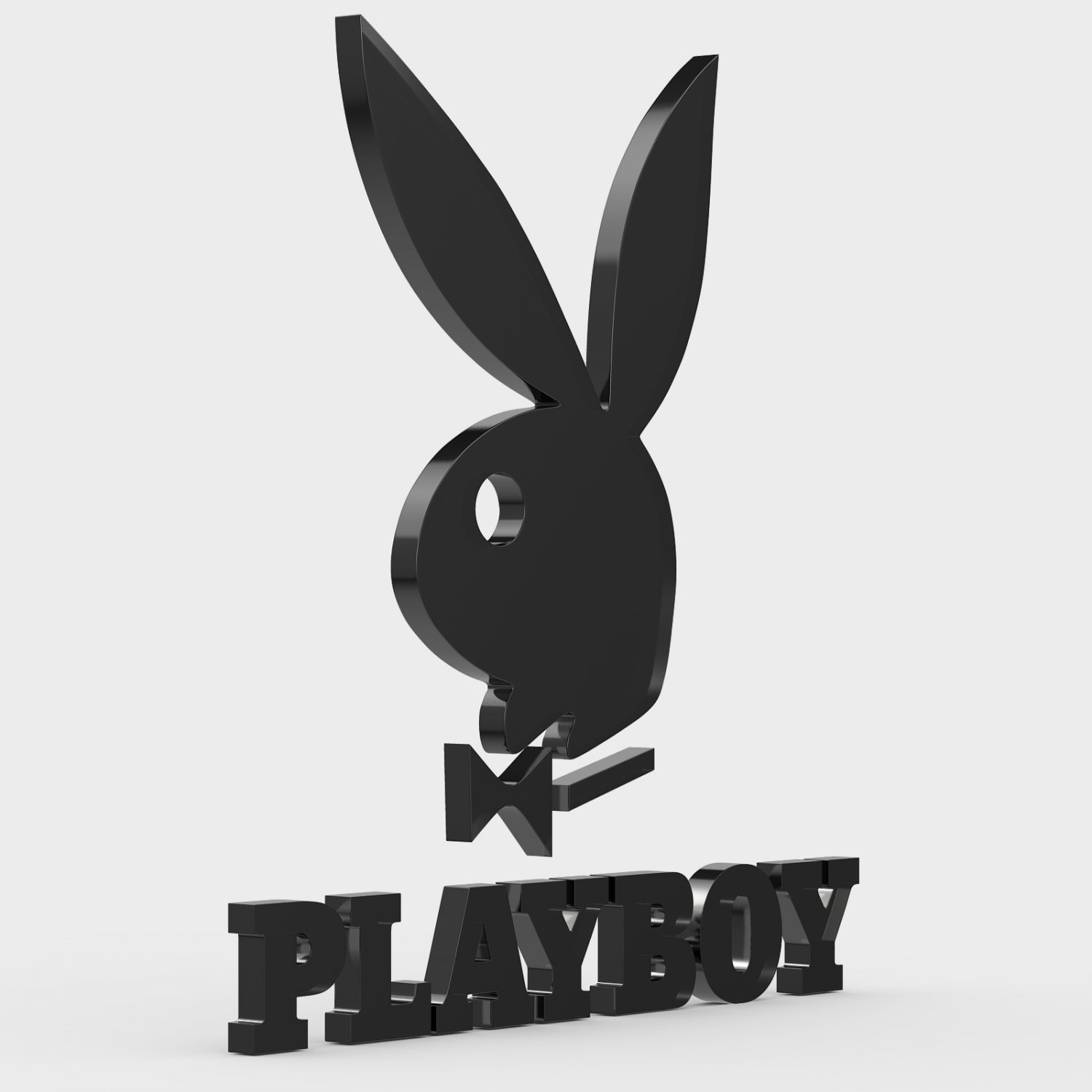 Playboy Logo Model 3D In Pakaian 3DExport