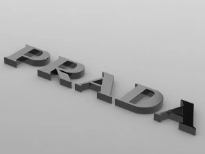 prada logo 3D Model