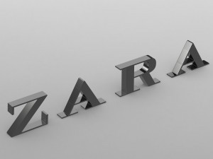 zara logo 3D Model