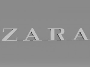 zara logo 3Dモデル