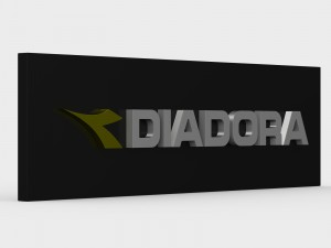 diadora logo 3D-Modell