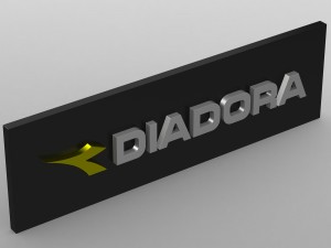 diadora logo 3D-Modell