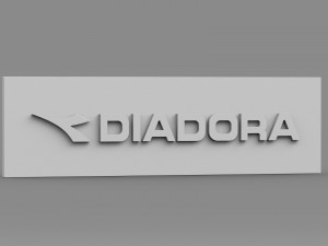 diadora logo 3D-Modell