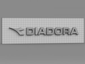 diadora logo 3D-Modell