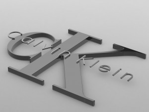 calvin klein logo 3D Model