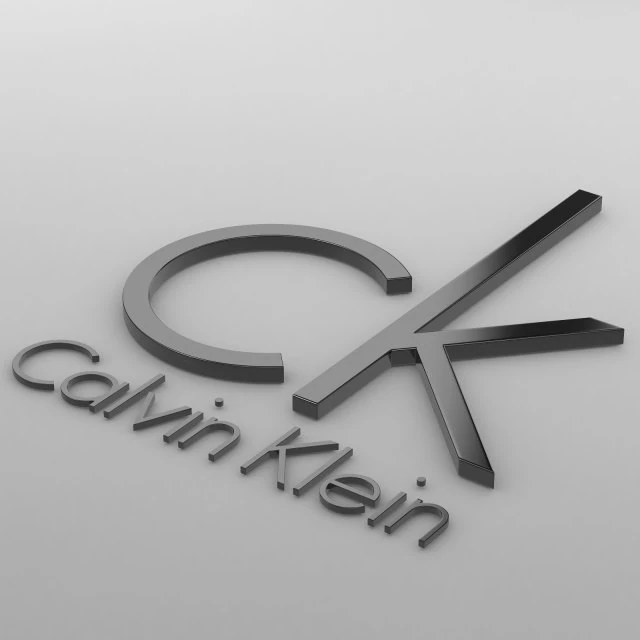 calvin klein logo 2 3D Model .c4d .max .obj .3ds .fbx .stl .blend 