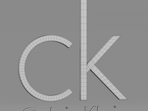 calvin klein logo 2 Model 3D