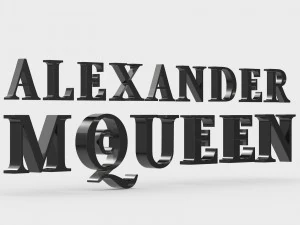 alexander mcqueen logo 3D Model