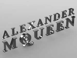 亚历山大&middot;麦昆标志 3D 模型