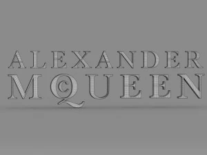 亚历山大&middot;麦昆标志 3D 模型