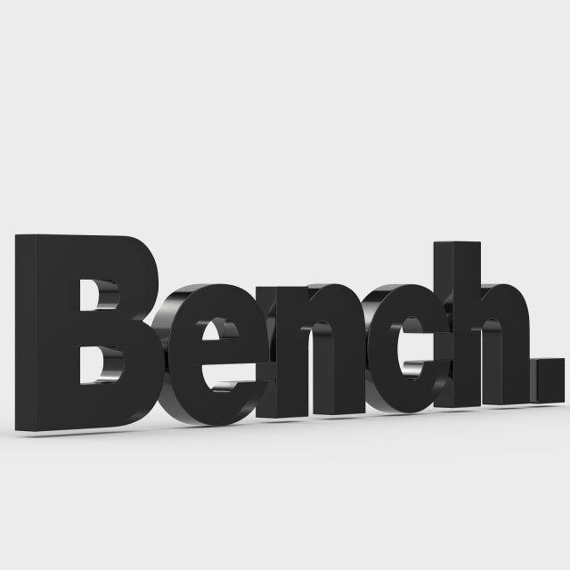 bench logo 3D Model .c4d .max .obj .3ds .fbx .stl .blend 