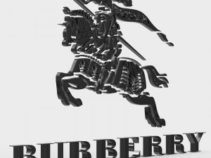 burberry logo Modelo 3D