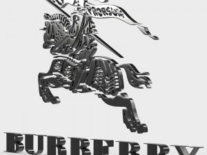 burberry logo Modelo 3D