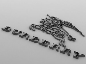 burberry logo Modelo 3D