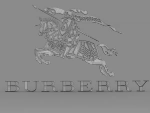 burberry logo 3D Model