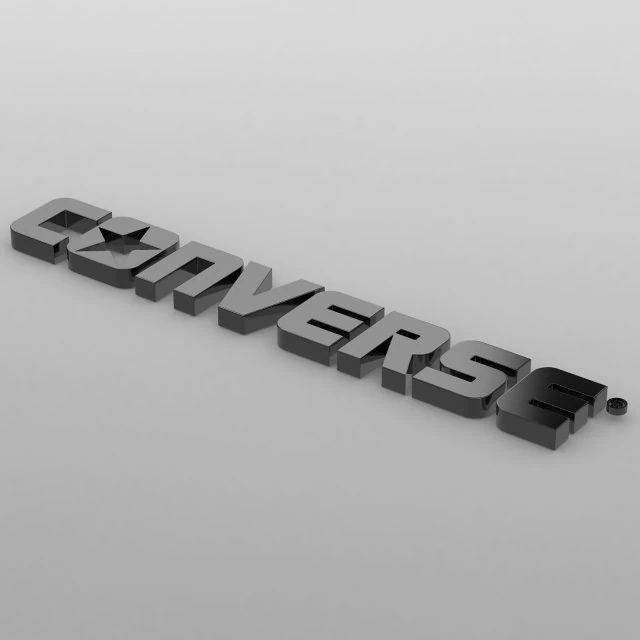 converse logo 3D Model .c4d .max .obj .3ds .fbx .stl .blend 