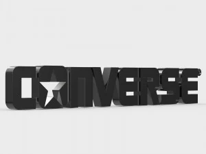 converse logo 3D Model