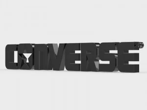 converse logo 3D Model