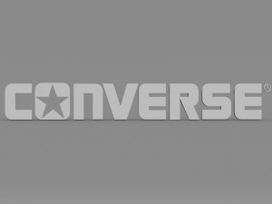 converse logo Modelo 3D
