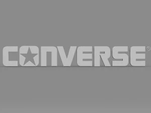 converse logo 3D Model