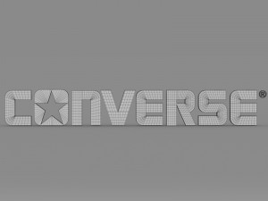 converse logo Modelo 3D