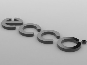 ecco logo 3D मॉडल