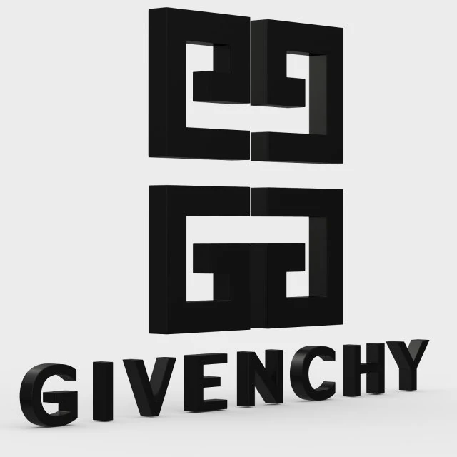 givenchy logo 3D Model .c4d .max .obj .3ds .fbx .stl .blend 