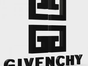 지방시 로고 3D 모델