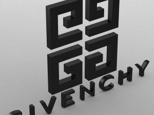 givenchy logo Modelo 3D
