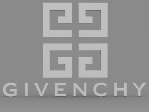 givenchy logo Modelo 3D