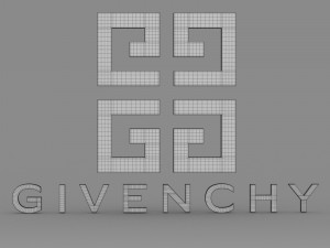 givenchy logo Modelo 3D