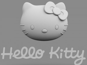 hello kitty logo 3D Model