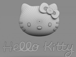 hello kitty logo 3D Model