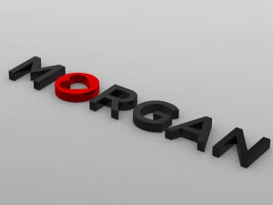 morgan logo 3D Model