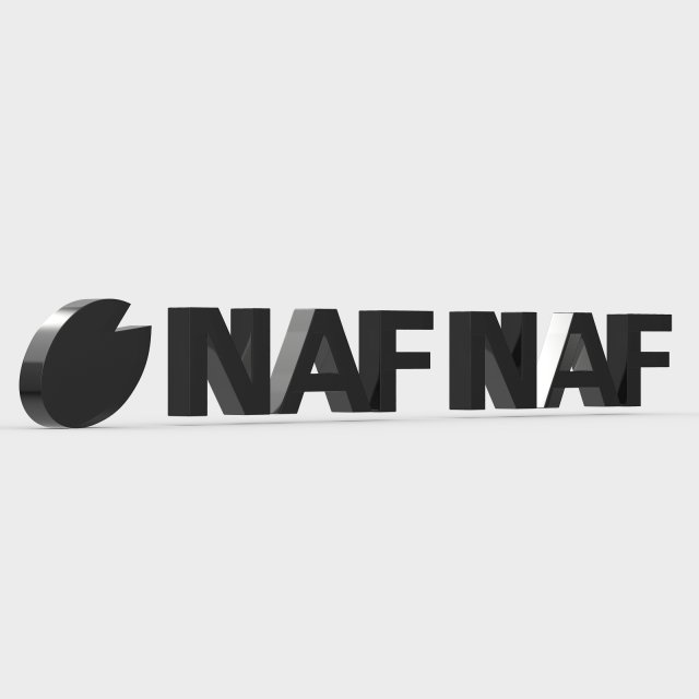 naf naf logo 3D Модель .c4d .max .obj .3ds .fbx .stl .blend 
