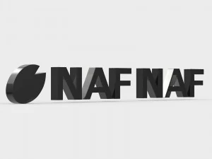 logo naf naf Model 3D