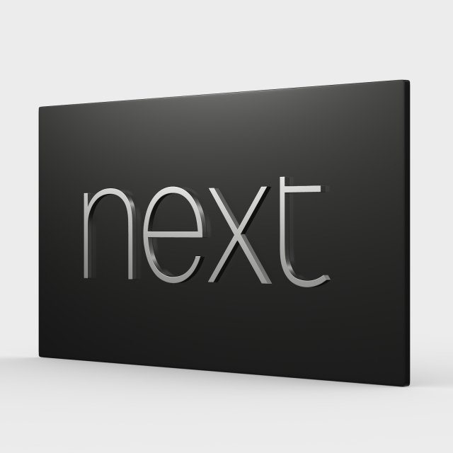 next logo 3D Model .c4d .max .obj .3ds .fbx .stl .blend 